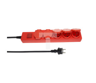 Przedłużacz warsztatowy EXTREME 5-gniazd z/u 5m IP44 H07RN-F 3x1,5 PW-505W