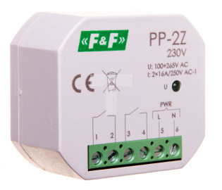 Przekaźnik elektromagnetyczny 2Z 16A 100-265V AC PP-2Z-230V