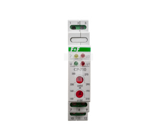Przekaźnik kontroli napięcia 1-fazowy 3x(50-450V)+N 1P 8A 150-210V/230-260V AC CP-710