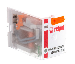 Przekaźnik przemysłowy 4P 230V AC IP40 AgNi R4N-2014-23-5230-WTL 860414