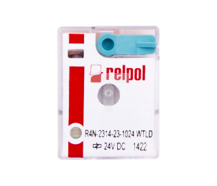 Przekaźnik przemysłowy 4P 6A 24V DC AgNi/Au R4N-2314-23-1024-WTLD 860633
