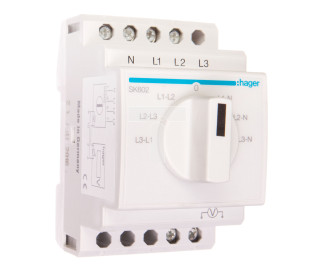 Przełącznik woltomierza 7-pozycyjny 20A 400V SK602