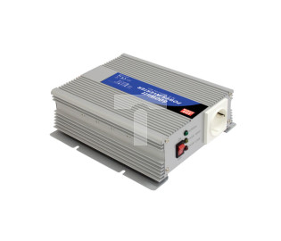 Przetwornica napięcia samochodowa DC/AC 12V/230V 600W aproksymowana sinusoida bezpiecznik 3x25A A301-600-F3