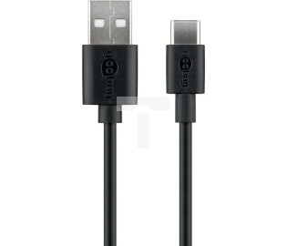 Przewód FastCharge max.3A USB 2.0 HighSpeed USB-C - USB-A 2m 59122