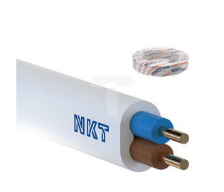 Przewód NKT instal YDYp 2x1 300/500V /100m/ 13028001