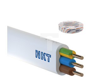 Przewód NKT instal YDYp 3x1 żo 300/500V /100m/ 13028008