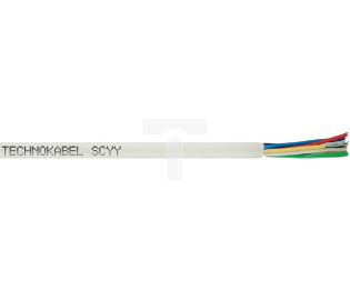 Przewód SCYY 8x0,22 biały 0224 005 01 /bębnowy/