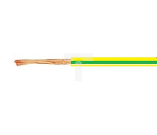 Przewód bezhalogenowy H07Z-K 1x6 żółto-zielony 51796 /100m/