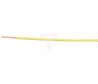 Przewód instalacyjny H05V-U (DY) 1,5 żółto-zielony /100m/