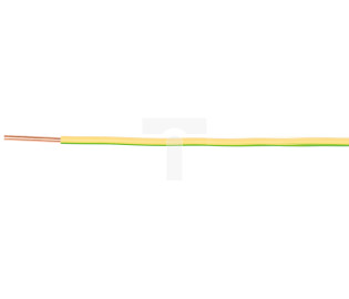 Przewód instalacyjny H05V-U (DY) 2,5 żółto-zielony /100m/