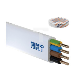 Przewód instalacyjny NKT instal lumen YDYp 4x1,5 żo 450/750V /100m/