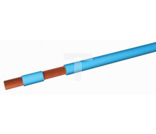 Przewód jednożyłowy linkowy, 16 mm², 6 AWG, PVC, 450/750 V, Niebieski, dł. 100m, RS PRO