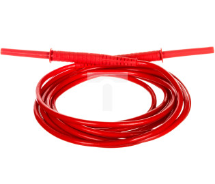 Przewód pomiarowy 5m czerwony 10kV /wtyki bananowe/ WAPRZ005REBB10K