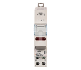 Przycisk modułowy 20A 1R z lampką LED 110/400V czerwoną LP472 412940