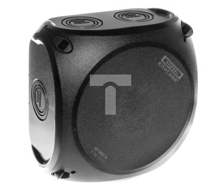 Puszka n/t 130x130x77mm 5P 4 mm2 IP66/67 czarna KF 0604 B 62000054