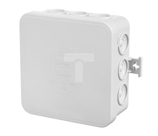 Puszka n/t hermetyczna E12 85x85x39mm IP55 szary 0297-00