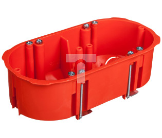 Puszka podtynkowa 2x60mm p/t regips pomarańczowa PK-2x60 0210-00