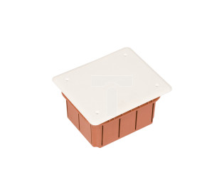 Puszka podtynkowa 96x118x70mm z pokrywą pomarańczowa GW48003