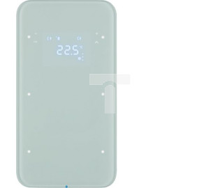 R.1 Sensor dotykowy 2-krotny z reg. temp., szkło, biały 75642060