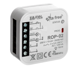 Radiowy odbiornik dopuszkowy 2-kanałowy ROP-02 EXF10000050