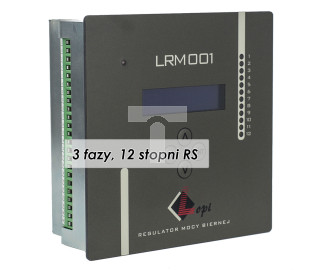 Regulator mocy biernej, pomiar trójprądowy, 12 wyjść, komunikacja RS LRM001/33-12 RS