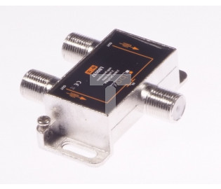 Rozdzielacz sygnału SAT splitter 1x F / 2x F Power Pass LB0037 LIBOX