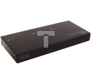 Rozdzielacz/Splitter DVI z audio (miniJack), 1920x1200p, 1/2-portowy DS-41211