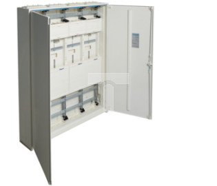 Rozdzielnica dla 8 liczników kWh,IP44,kl.izol. II,1250x1050x205mm,288PLE,univers Z, zamek uniwersalny ZP443W81A
