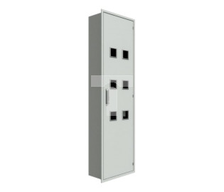 Rozdzielnica licznikowa wnękowa 6 liczników 3F ALFA-TL-6,0/W