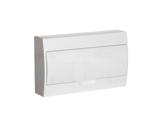 Rozdzielnica modułowa 1x18 natynkowa IP40 IK06 N+PE II klasa drzwi białe DB118S 1X18P/SMD-P biała 36419