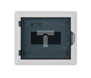 Rozdzielnica modułowa 1x8 p/t ECONOMIC BOX RP 1/8 drzwi transparentne (N+PE) IP40 2512-01