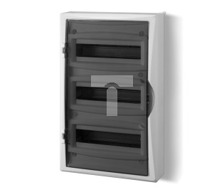Rozdzielnica modułowa 3x12 n/t ECONOMIC BOX RN 3/36 drzwi transparentne (N+PE) IP40 2506-01