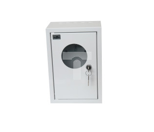 Rozdzielnica natynkowa licznikowa 1x1F na licznik elektroniczny zamek okienko RAL 9003 A-RZ18E
