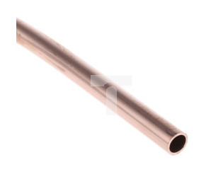Rury miedziane, dł.: 10m, 81 bar, śr. wewn.: 6.4mm, śr. zewn.: 8mm