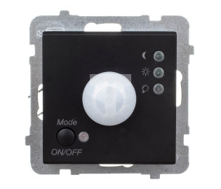 SONATA Elektroniczny czujnik ruchu czarny metalik ŁP-16R/m/33