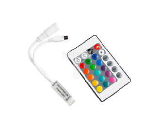 STEROWNIK LED RGB IR 24 PRZYCISKI 6A 72W EC79456