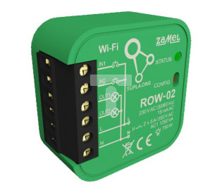 SUPLA Odbiornik dopuszkowy WI-FI 2-kanałowy dwukierunkowy ROW-02 SPL10000003