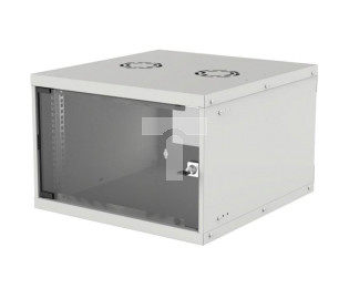 SZAFKA WISZĄCA 6U 540x400 RACK 19 BASIC FLATPACK SZARA
