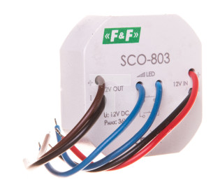 Ściemniacz LED 36W 12V DC z pamięcią (kapsułka fi55mm) SCO-803