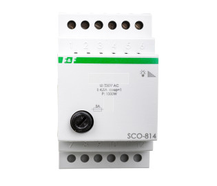 Ściemniacz przycisk szary 0-1000VA 230V SCO-814
