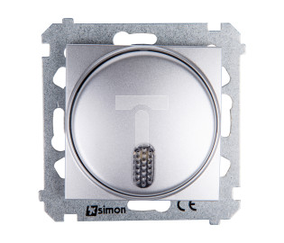 Simon 54 Dzwonek elektroniczny 12V 70dB IP20 srebny mat DDT1.01/43