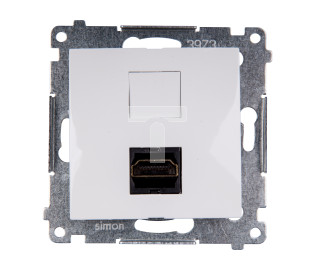 Simon 54 Gniazdo HDMI białe DGHDMI.01/11