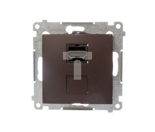 Simon 54 Gniazdo HDMI brąz mat DGHDMI.01/46
