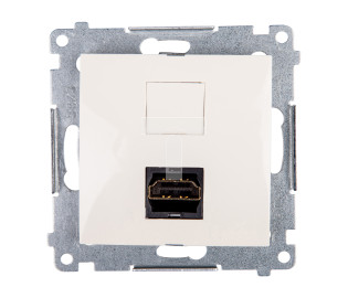 Simon 54 Gniazdo HDMI kremowe DGHDMI.01/41