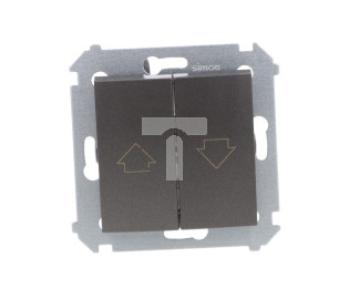 Simon 54 Przycisk żaluzjowy z blokadą elektryczną antracyt DZP1W.01/48