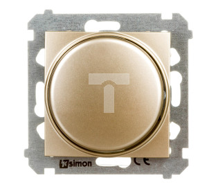 Simon 54 Ściemniacz przyciskowo-obrotowy 20-500W złoty DS9T.01/44