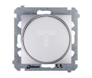 Simon 54 Sygnalizator świetlny LED białe światło srebrny mat DSS1.01/43