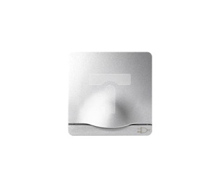 Simon 82 Pokrywa gniazda pojedynczego Schuko z klapką z przesłonami aluminium 82090-93