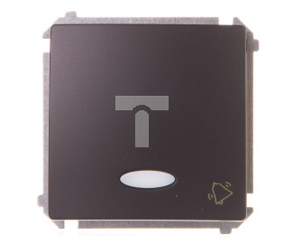 Simon Basic Przycisk dzwonek z podświetleniem 10AX 250V grafit matowy BMD1L.01/28