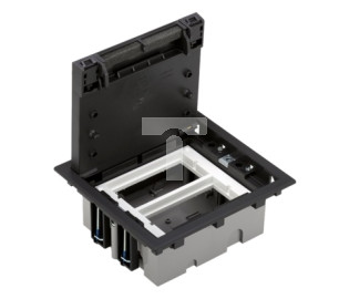 Simon Connect Puszka podłogowa S500 2-modułowa 4x K45 gł. 70mm szary grafit 52050002-038